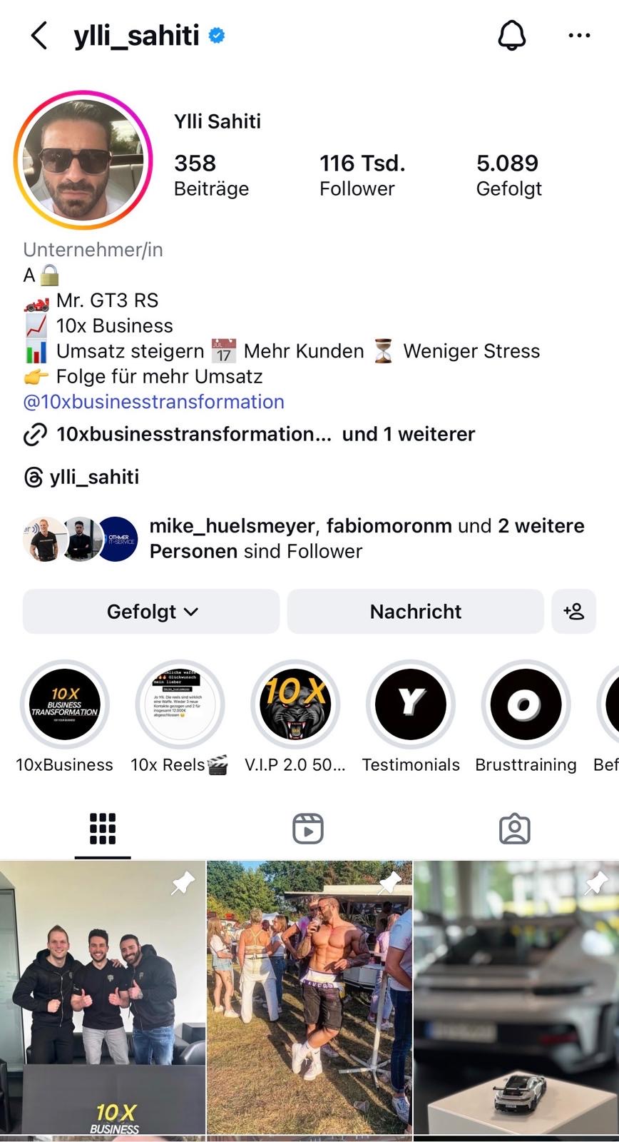 Instagram-Profil mit 116.000 Followern – nach 60 Tagen mit System